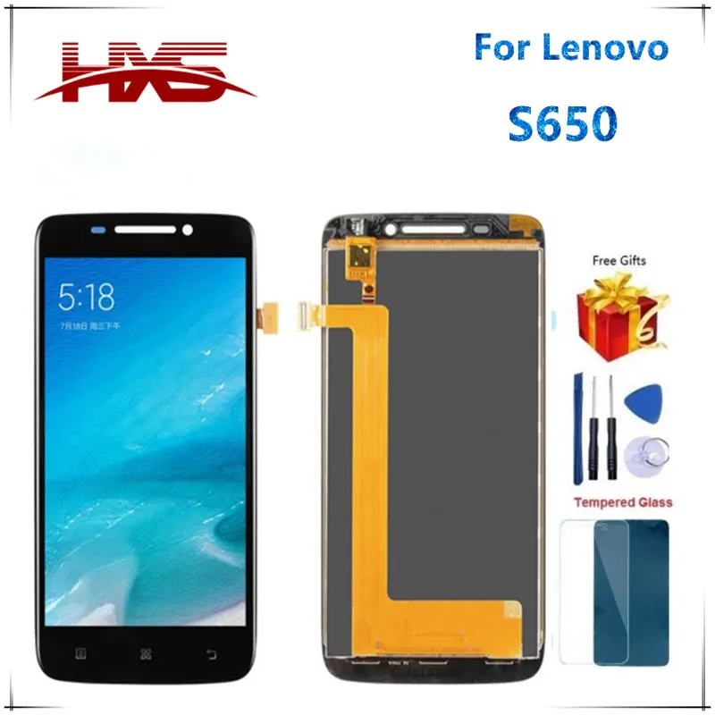 [H.X.S] для Lenovo S650 ЖК дисплей протестированный Оригинальный с сенсорным экраном