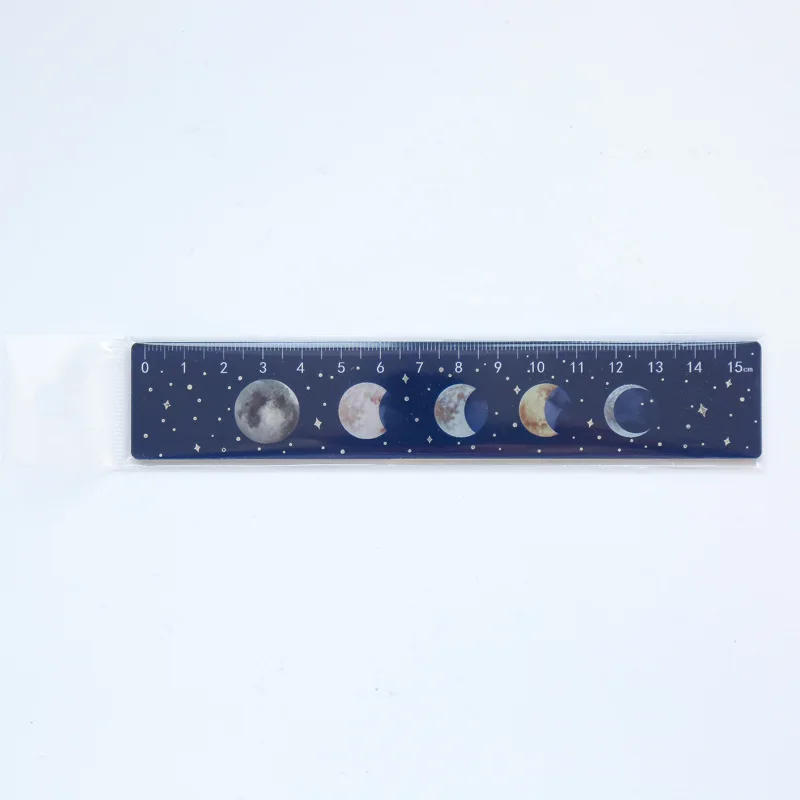 

1pc Fantastic Starry Planets Acrylic Ruler Hand Account Decoration Measuring Drawing Tool