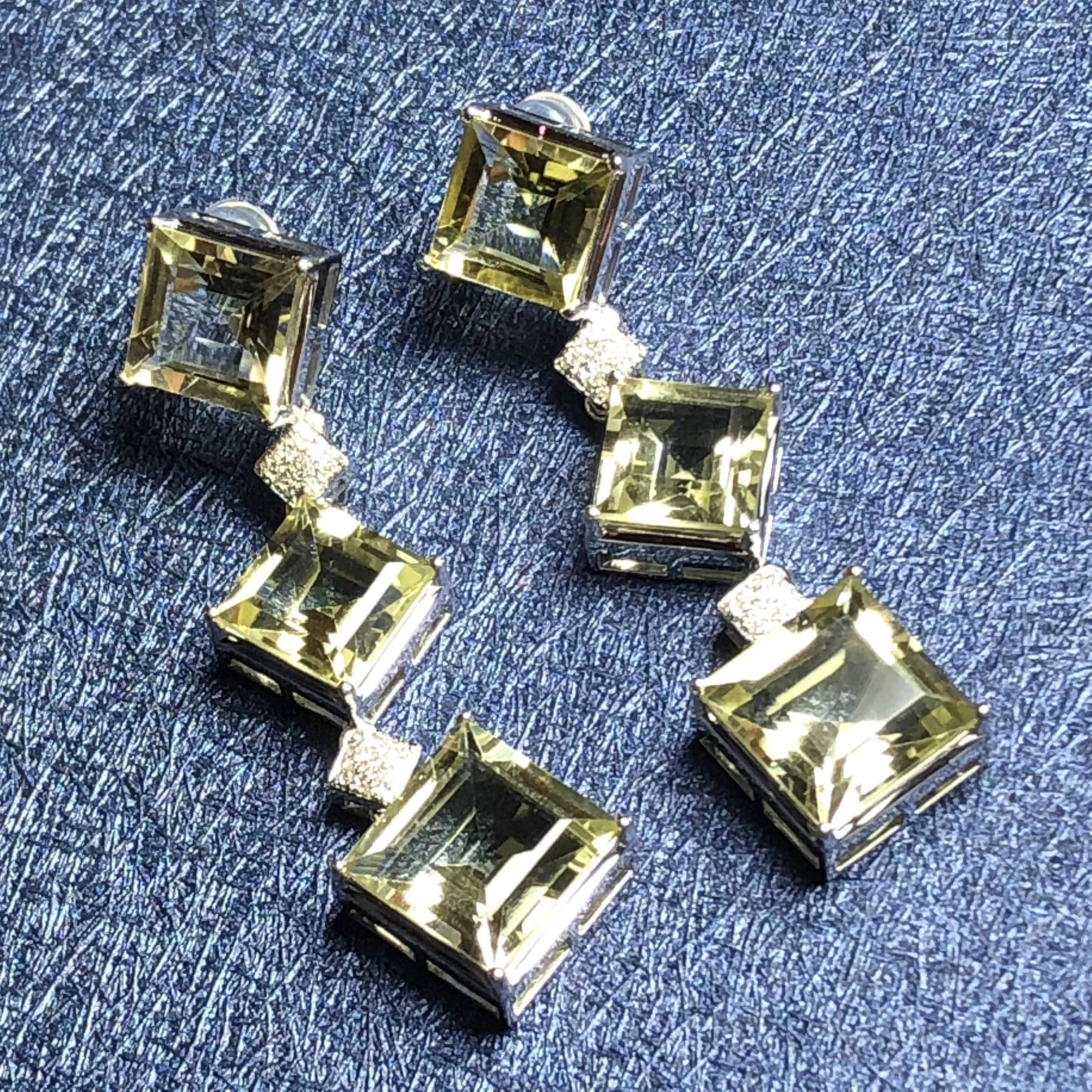 Серьги-капли Citrine 100% натуральный бразильский источник цитрин 23 7ct серьги из