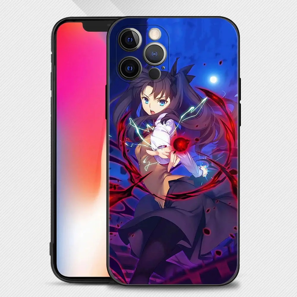 Чехол для телефона Fate Zero Tohsaka Rin iPhone 13 12 11 Pro Max XS XR X 7 8 Plus Mini 6S 5S SE 2020 силиконовый