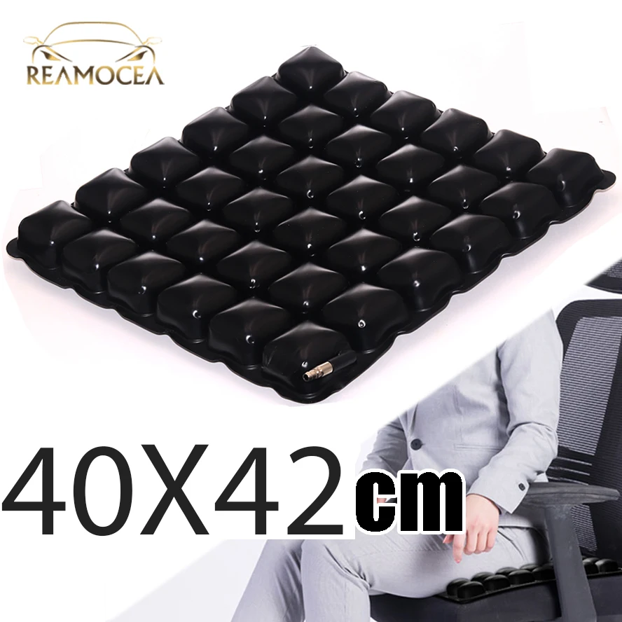 Reamocea TPU Air Seat Cushion Pressure Relief Ride Cushion Inflatable Seat Pad for Motorcycle Cruiser Touring Wheelchair