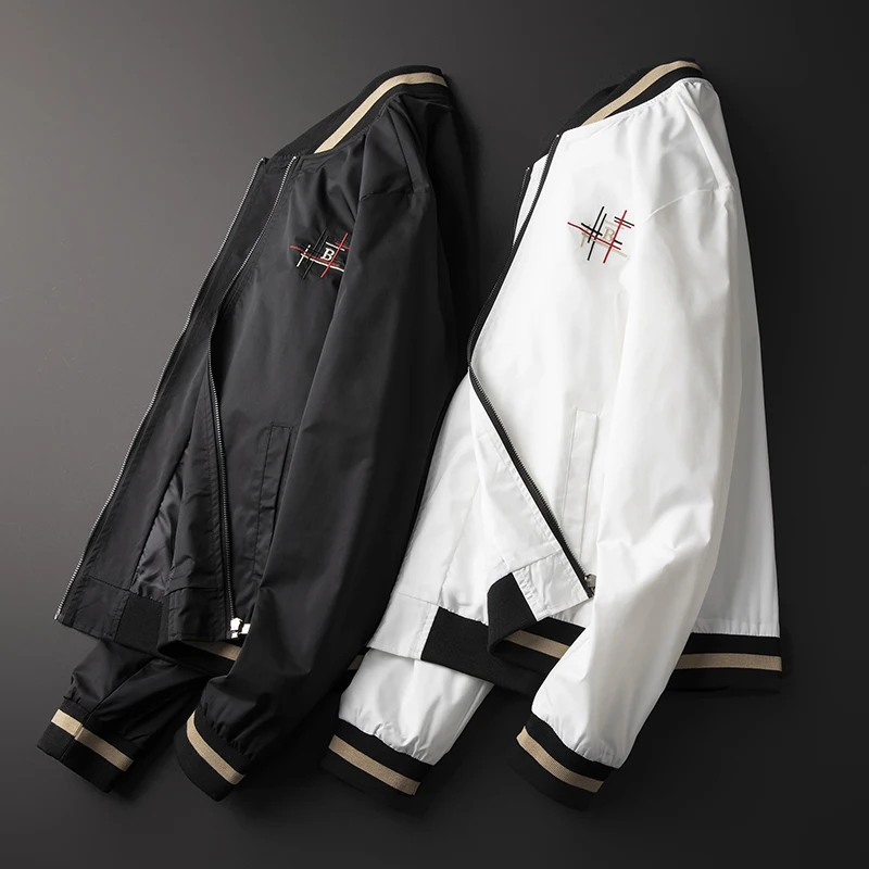 

Fashion England Designer Brand Men Bomber Jacket B Letter Embroidery Mens Baseball Jacket Solid Outerwear UK Coat 4XL 5XL 2121