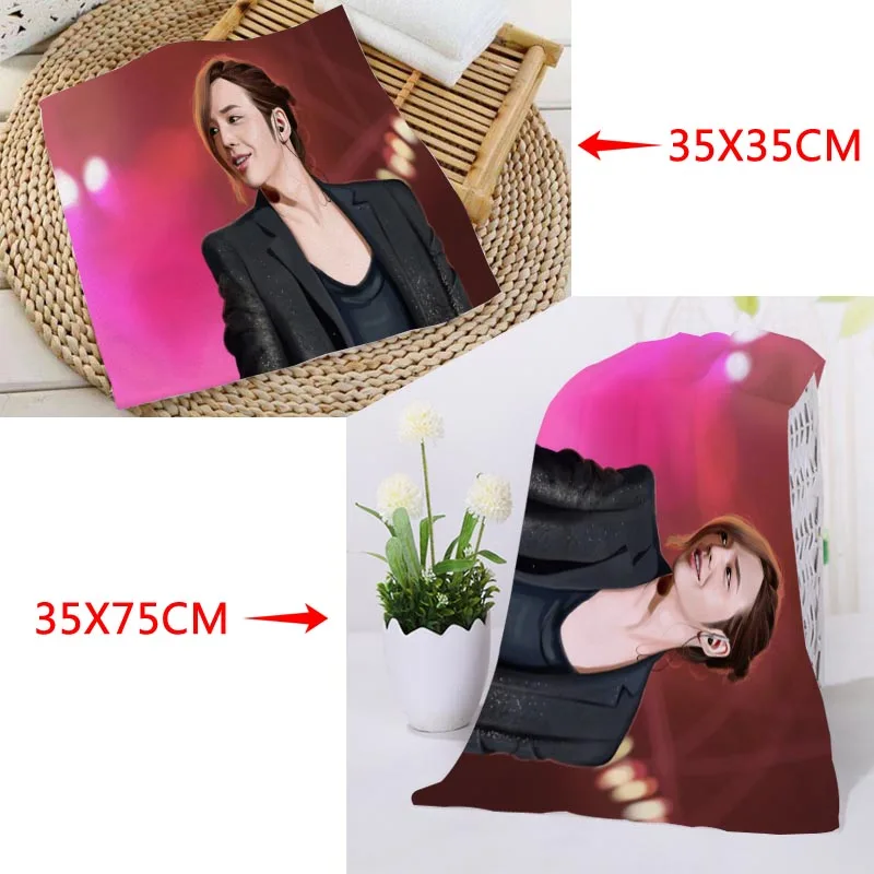 35x35cm 35x75cm Towels Custom KPOP Jang Keun Suk Printed Square Microfiber Absorbent Drying Bath Washcloth | Дом и сад