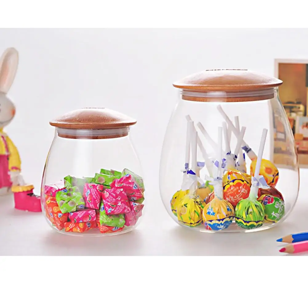 Домашний стеклянный контейнер для хранения 400 мл/800 мл герметичная крышка чая и еды кухонные контейнеры