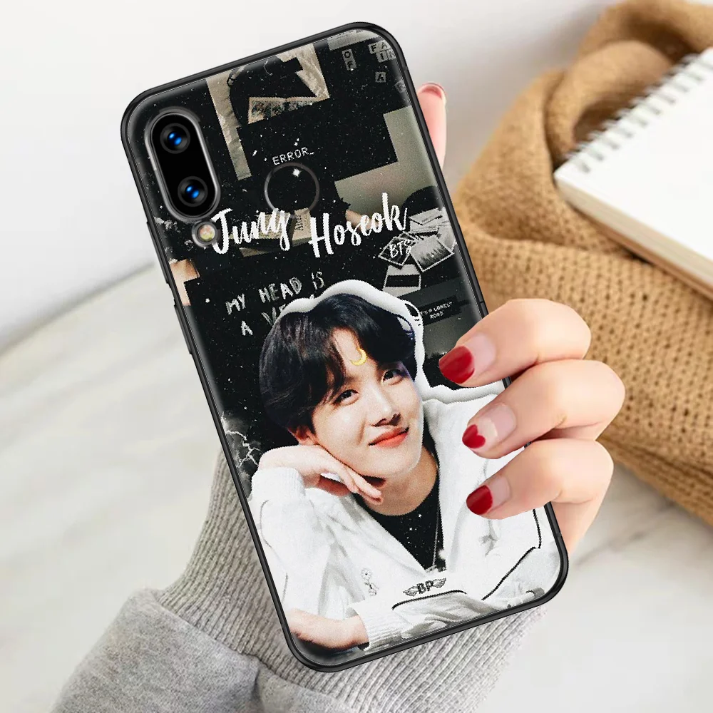 

KPOP J Hope Singer Phone case For Huawei Honor 6 7 8 9 10 10i 20 A C X Lite Pro Play black trend back fashion prime silicone