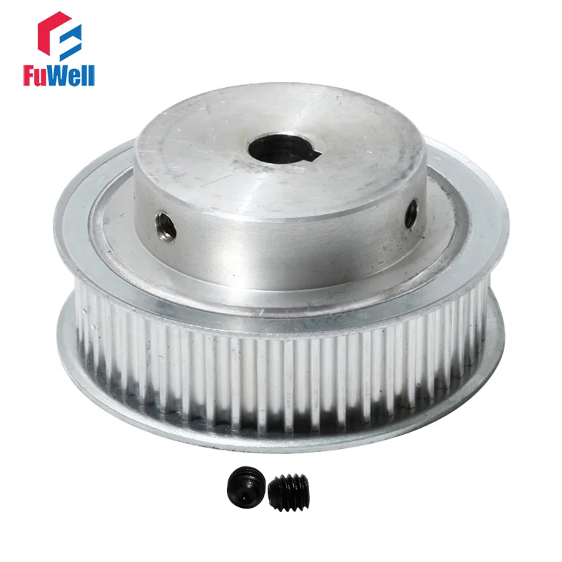 

Timing Pulley HTD5M 50T Toothed Belt Pulley 21mm Belt Width 12/14/15/20mm Bore Aluminum Alloy 50Teeth Gear Pulley With Keyway