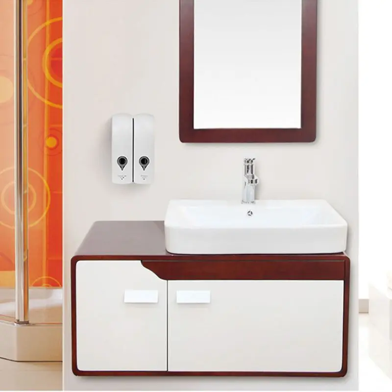 

Hand Soap Dispenser 300ml Manual Shower Gel Dispenser Shampoo Sanitizer Dispenser Holder for Hotel Office Home Facilities