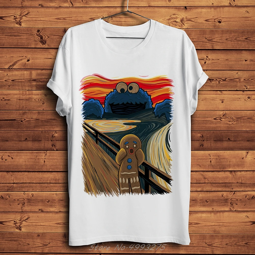 Забавная футболка унисекс с изображением монстра Эдварда мунча и крика новая