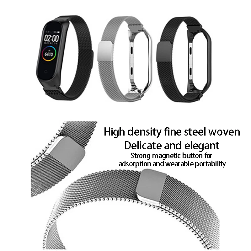Прочный сменный ремешок для часов браслет на запястье из нержавеющей стали Xiaomi mi