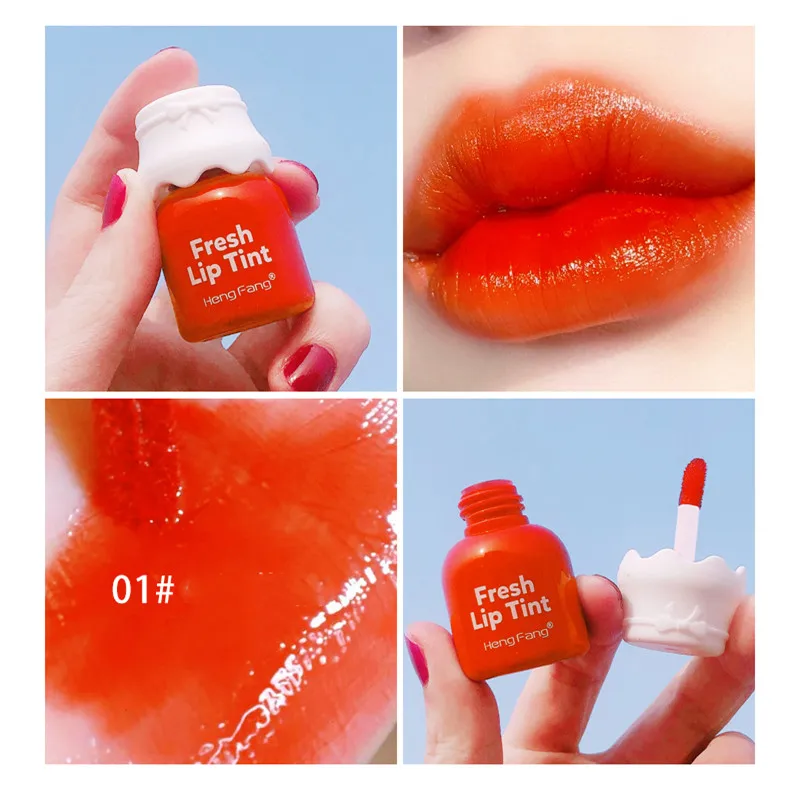 

3PCs New Lipstick Lip Gloss Cosmetic Set Hydrating Moisturizing Water Glossy Jelly Lip Glaze Tint Beauty Lip Makeup Kit