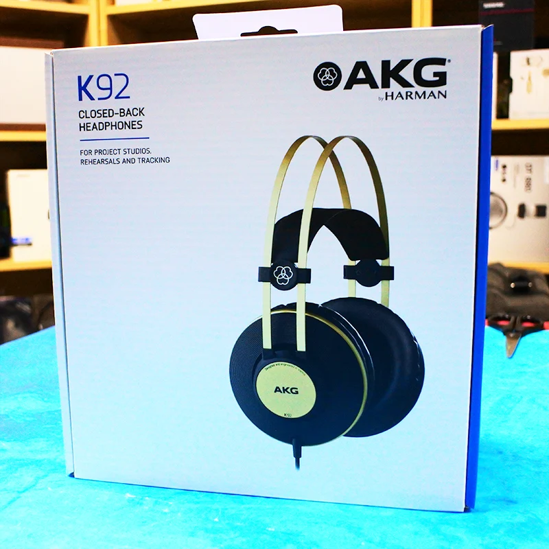 Оригинальная профессиональная гарнитура AKG K92 с головным креплением звуковая Hi-Fi