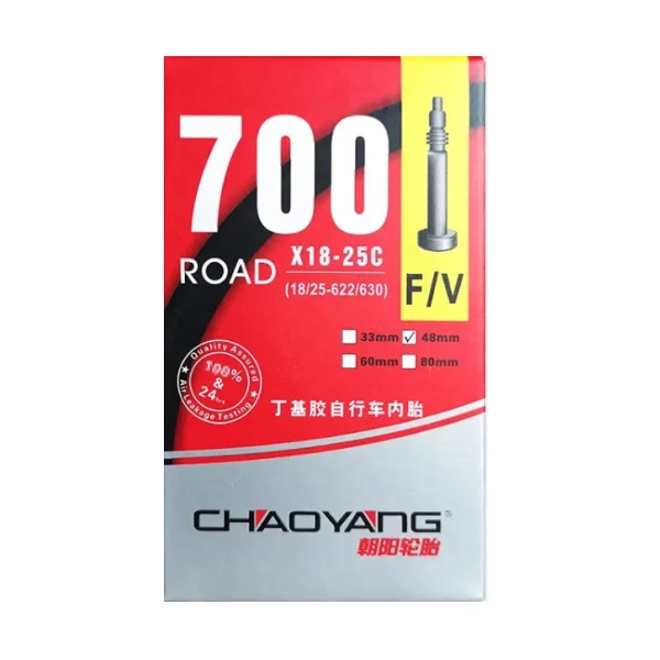 700x18-25c FV 48mm Прочная стандартная внутренняя труба французский клапан велосипедные шины велосипедный цикл внутренняя резиновая трубка 700 18C 23c 25c 32c FV 80L/60L/48L/33L - Цвет: 700x18-25c FV 48mm