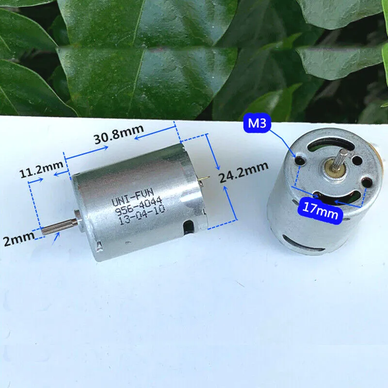 

DC 3.7V 7.4V 12V 36500RPM High Speed RK-370PH-4044 Embossing Shaft Carbon Brush Motor DIY Electric Toy Car Boat Mould