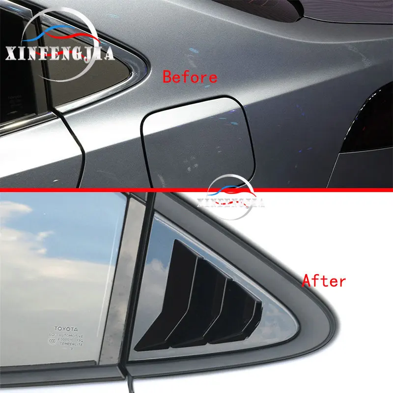 2 * яркие черные декоративные накладки на заднее стекло автомобиля для Toyota Corolla