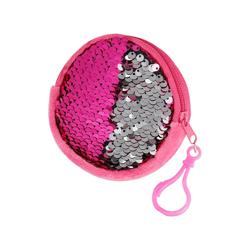 Новый модный кошелек с блестками для монет девушек блестящий цветной клатч на