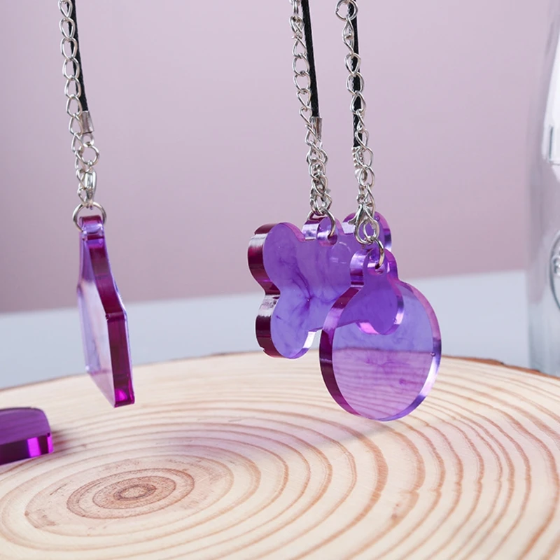 

DIY Crafts Jewelry Making Crystal Epoxy Resin Mold Listed Pendant Silicone Mould 32CE