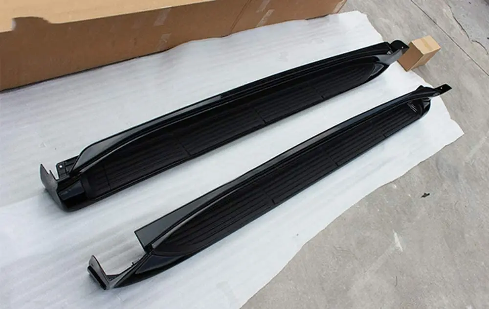 저렴한 렉서스용 도어 고정 사이드 스텝 러닝 보드 너프 바 프로텍터, 라이트 블랙, 렉서스-LX570 J200 2007-2020 에 적합, 2 개