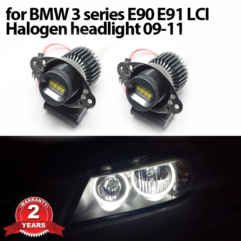 

Дневные ходовые огни DRL Премиум-Качества, 6000K, белые светодиодные галогенные лампы Angel Eyes для BMW 3 серии E90 E91 LCI, 09-11