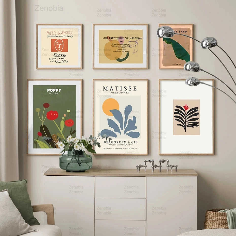 

Trendy Vintage Matisse Poster Abstract Plants Wall Art Canvas Painting Modular Hd Prints Pictures for Home Interior Decoration