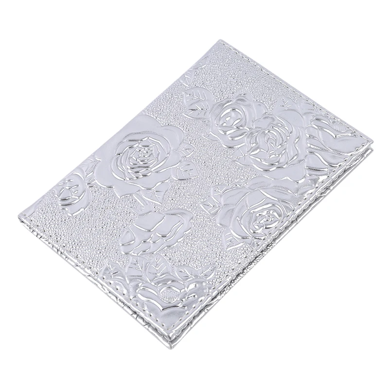 Трехмерная тисненая Роза из искусственной кожи Женская дорожная Обложка для