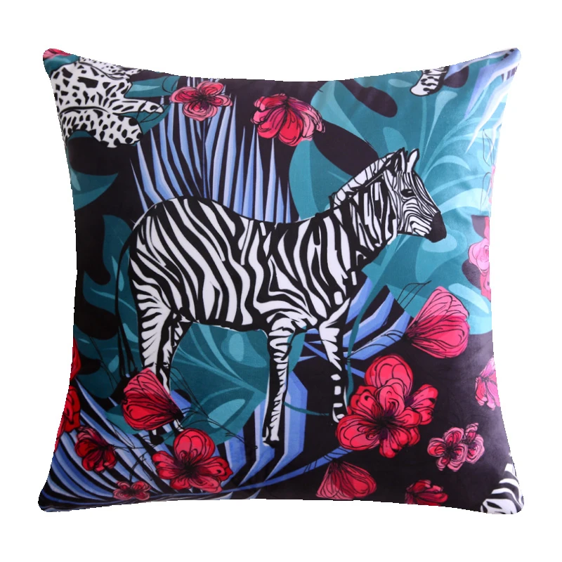 

Animal Single-sided Pillow Peach Skin Pillowcase Decoration Interior Decoration Cushion Sofa Cushion Cover Child Cushion Cover