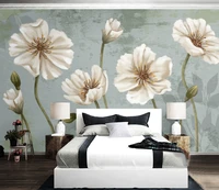 custom background wall hand painted floral bedroom living room background wall mural wallpaper mural 3d wallpaper wall for