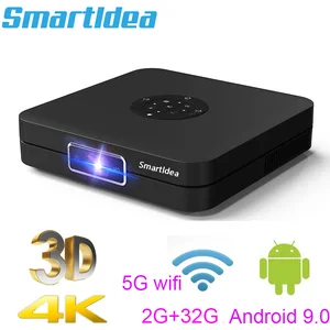 Видеопроектор Smartldea K1 проектор HD DLP, Android 9, 2 Гб ОЗУ, 32 Гб ПЗУ, 4K, 3D, высокояркий дневной видеопроектор, 5G Wi-Fi, airplay