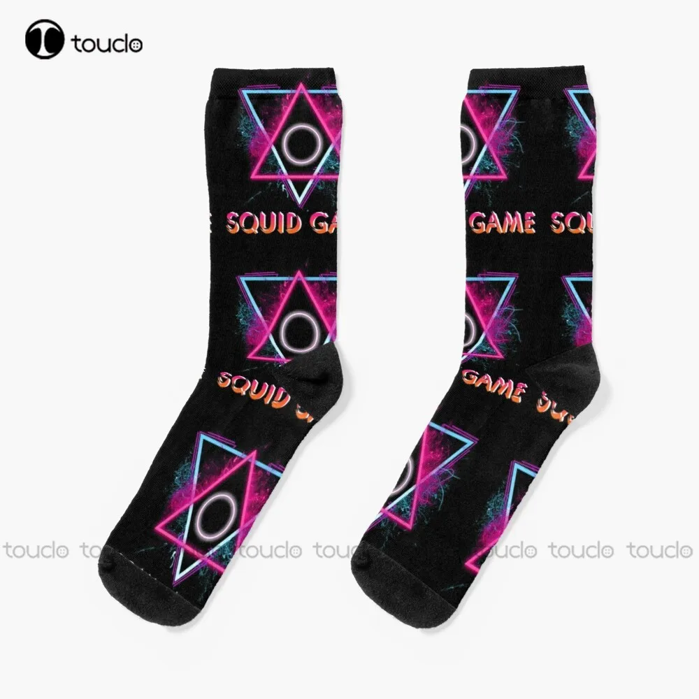 

Retro Squid Game Halloween Socks Work Socks Personalized Custom Unisex Adult Teen Youth Socks Halloween Christmas Gift