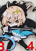 03 Okita Souji Fate/большой заказ FGO аниме Enkidu Gilgamesh Mordred Jeanne d'Arc Scathach Okita Souji Nero Ishtar Oda Nobunaga резиновый брелок - Цвет: 03 Okita Souji
