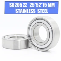 s6205zz bearing 255215 mm high qualitys6205 z zz s 6205 440c stainless steel s6205z ball bearings for motorcycles