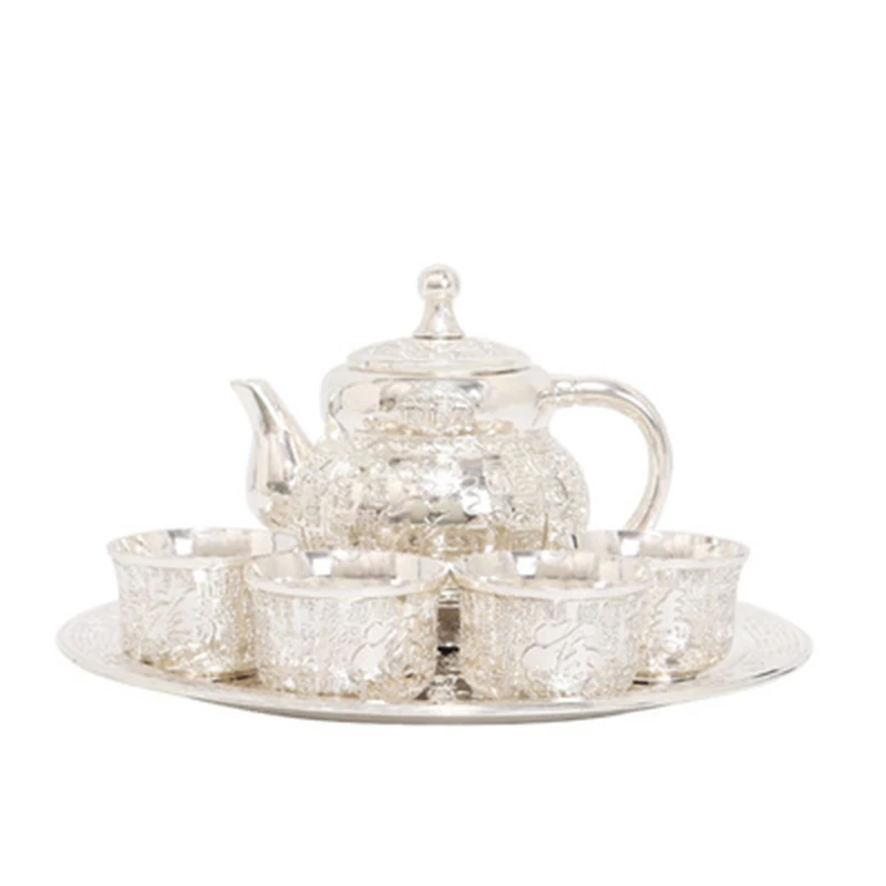 Чайный набор Pak Fook ручной работы чайник для пивоварения серебристый уличный