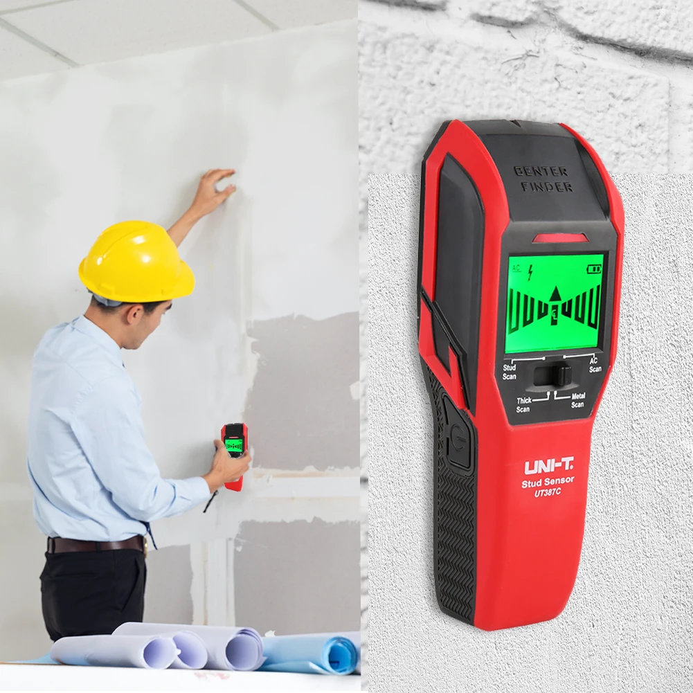 

Metal Detector LCD Backlight Wall Scanner Portable Diagnostic Tools Automatic Calibration