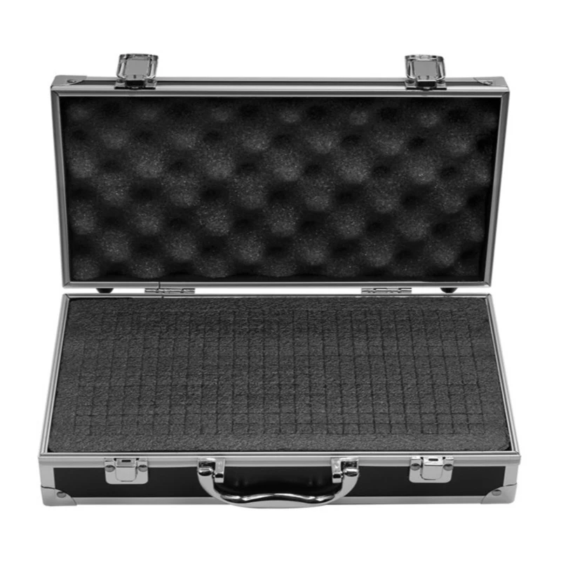 

Aluminum alloy toolbox Portable Instrument case File box Hardware Storage tool box with Sponge