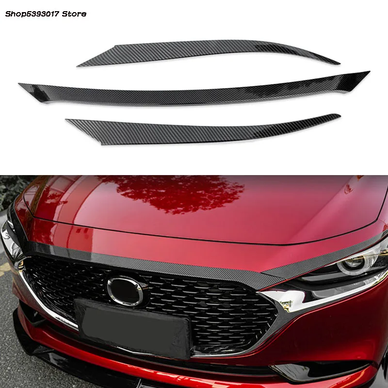 ABS хромированный передний колпак двигателя и головное освещение лампа для век