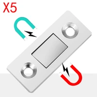 magnetic invisible strong door stopper punch free doorstop latch closed closer magnet wardrobe hardware