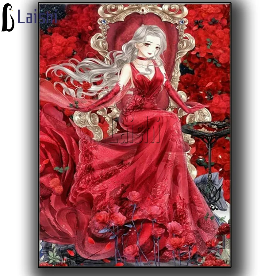 

Diamond Painting girl Picture Mosaic Diamond Embroidery For Bar Restaurant Decoration Full Square round Diamond Cross Stitch