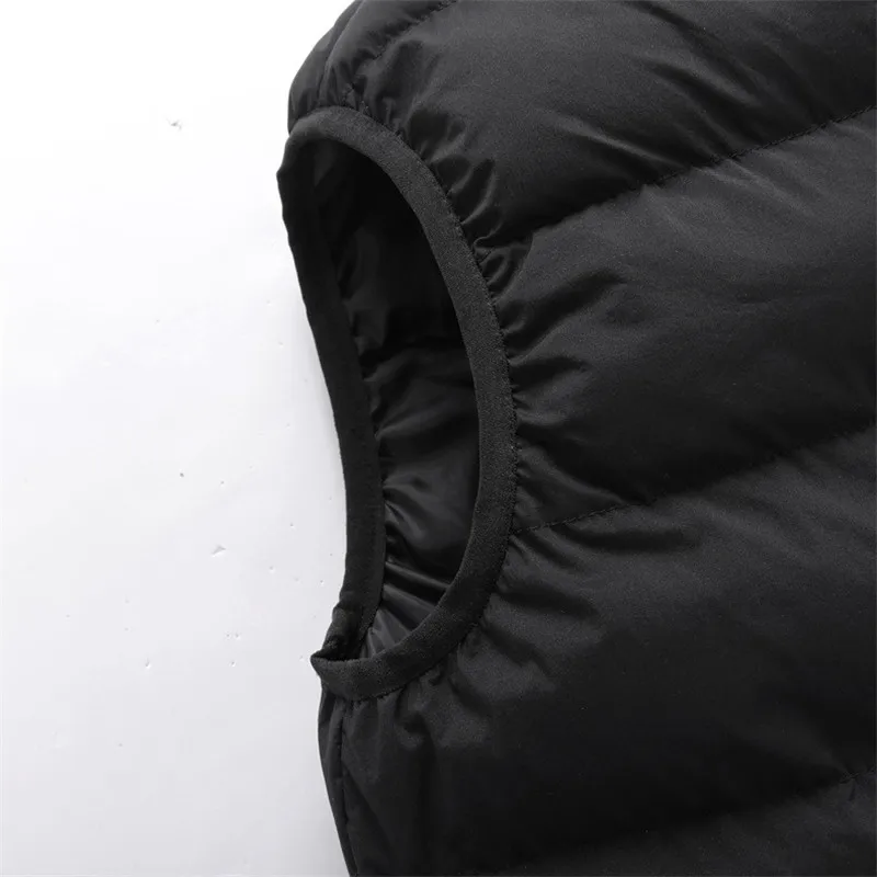 

Men' Sleeveles Vest Jackets Winter Fashion Male Cotton-Padded Vest Coats Men Stand Collar Warm Waistcoats Clothing Plus Size 5XL