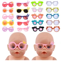 fashion doll sunglasses glasses suitable for 18 inch american and 43cm newborn baby doll accessories diy toys for girls