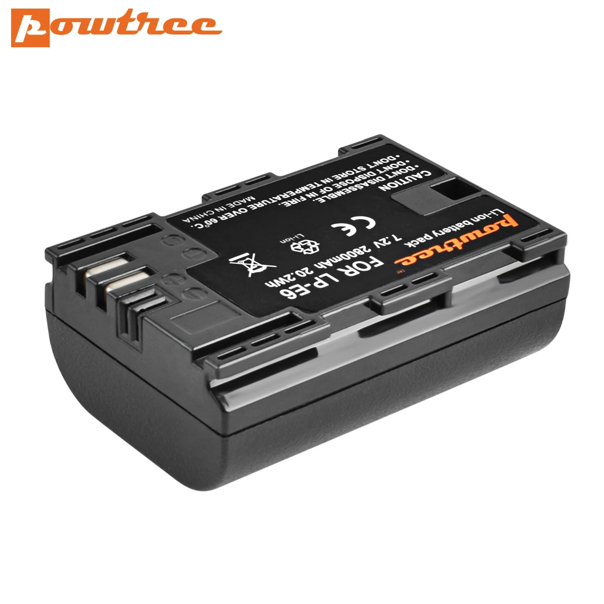 Аккумулятор для фотоаппарата POWTREE 2800 мАч LP E6 LPE6 + двойное зарядное светодиодный
