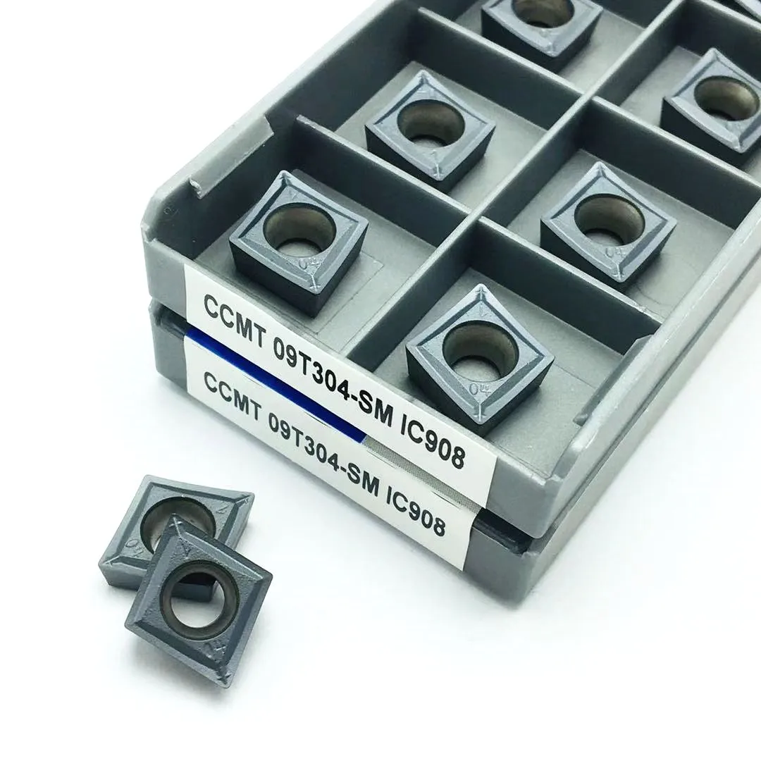 Вставка из цементированного карбида CCMT09T304 SM IC907 CCMT09T308 IC908 внутренний токарный