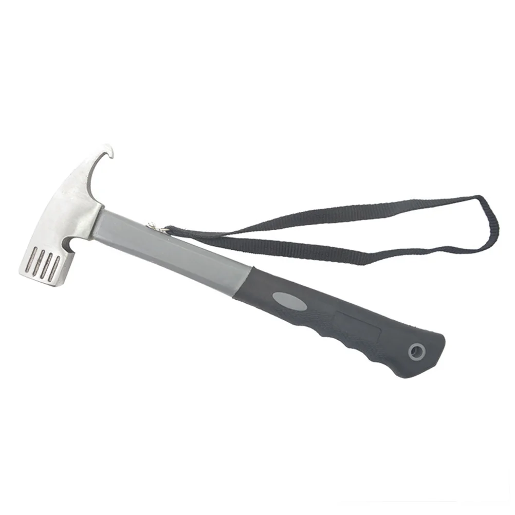 

Stainless Steel Hammer Tool Tent Nail Extractor Claw Hammer Hand Tools (Silver)