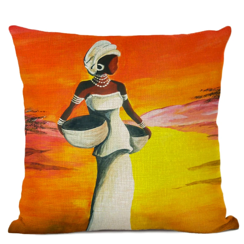 Африканский Подушка с изображением женщины крышка Дамский чехол для телефона