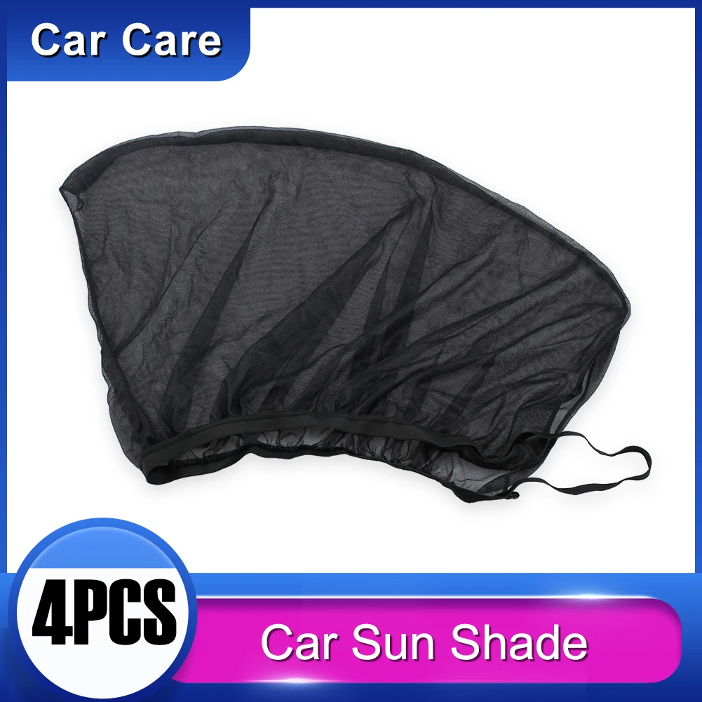 

4pcs Car Sun Shade Styling Accessories Auto UV Protect Curtain Side Window Sunshade Mesh Sun Visor Protection Films roller blind
