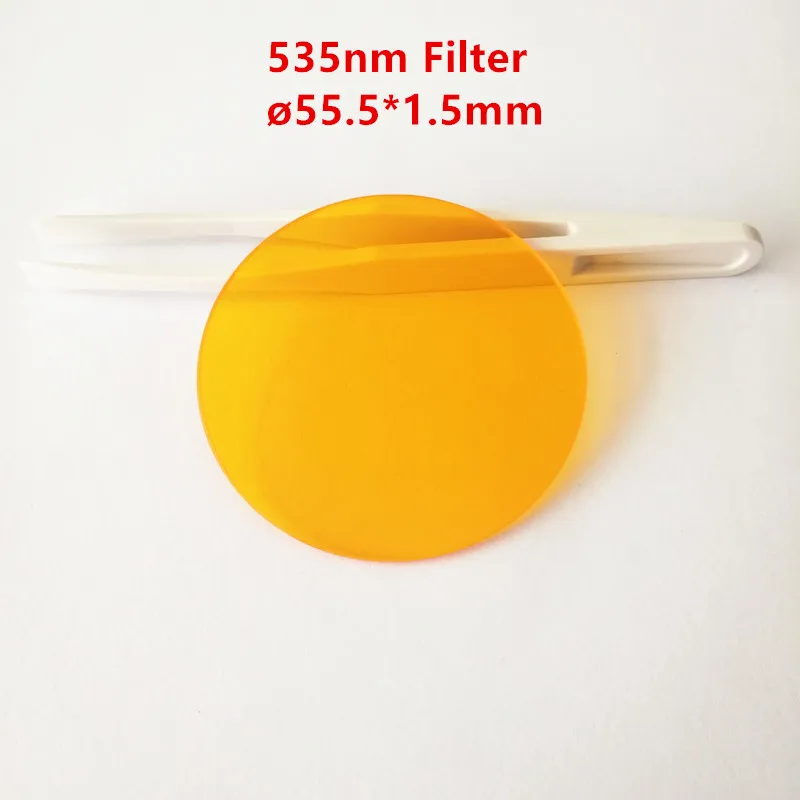 55 5*1 5 мм 535nm фильтр Longpass оранжевое Оптическое стекло CB535 GG530|Оптические фильтры| |