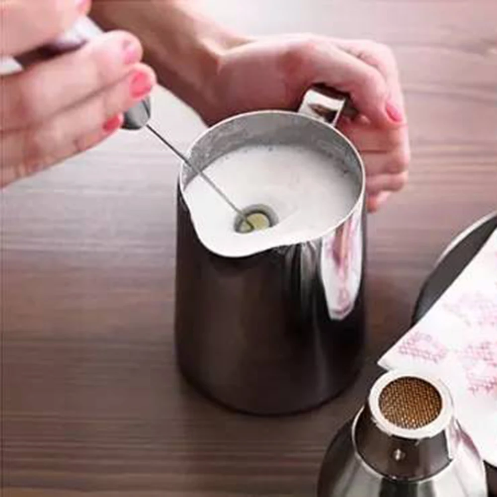 

Creative Mini Handle Electric Milk Frother Foam Drink Coffee Blender Egg Whisker Kitchen Cooking Tools