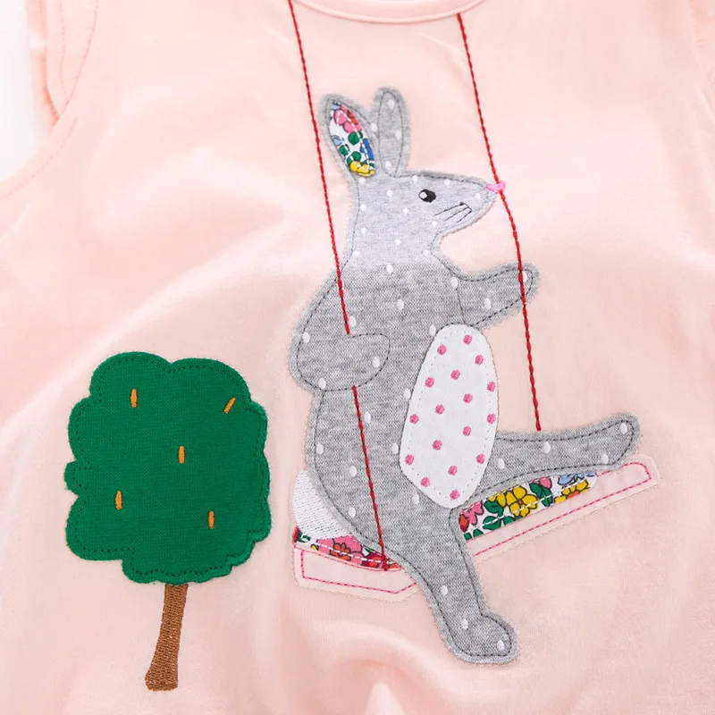 

Brand Girls T-shirt Women's Children T-shirt Summer New Children T-shirt Knitted Cotton round Neck Children T-shirt