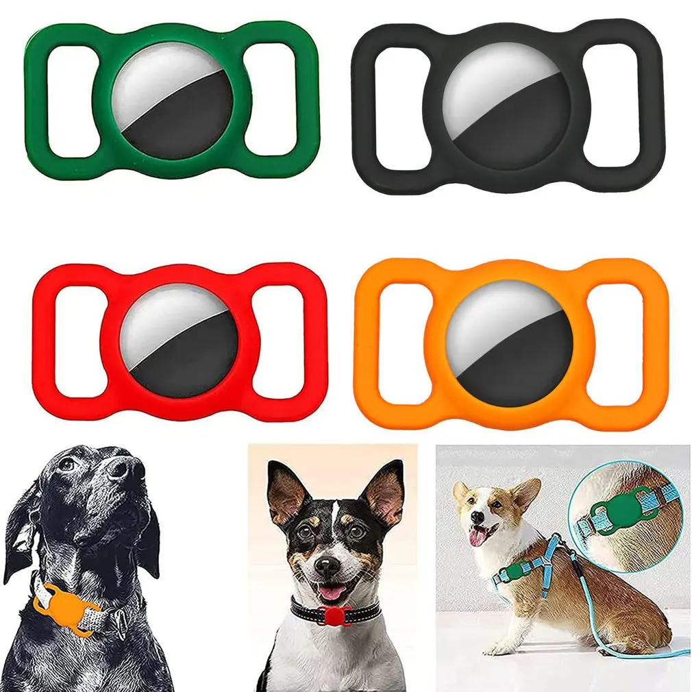 

Pet Silicone Protective Case GPS Finder Dog Cat Collar Loop for Apple Airtags for Apple Locator Tracker Anti-lost Device