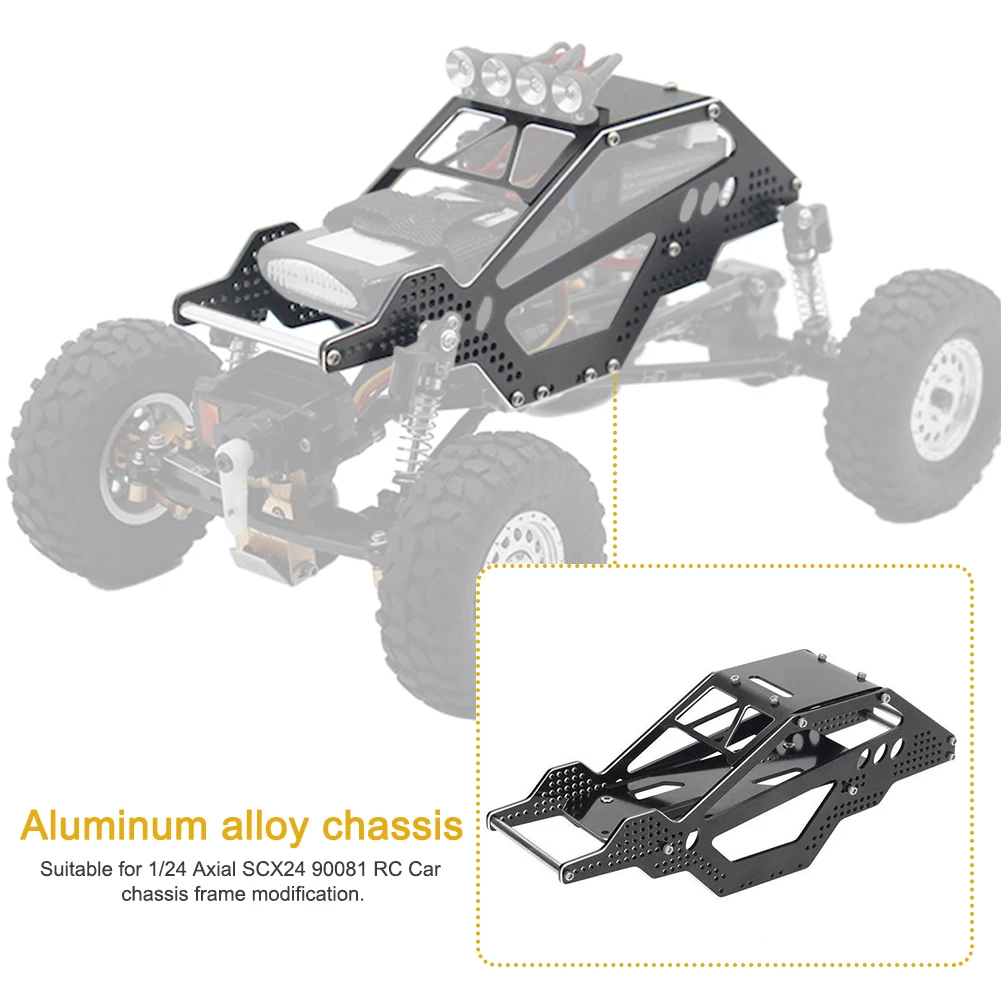 

1:24 Simulation Metal Easy Install RC Car Durable Accessories Body Frame Mini Toy Aluminum Alloy Chassis For Axial SCX24 90081