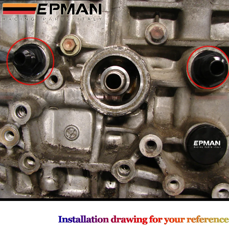 Задние блочные дыхательные фитинги и штепсельная вилка EPMAN для HONDA ACURA B16 B18 M28 на 10