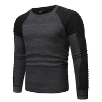 autumn winter knitted sweater men new casual slim o neck pullover men full sleeve patchwork sweaters knittwear jumper pull homme